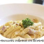 Macaroni carbonara with the Thermomix