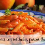 Macaroni with fresh sausages with Thermomix