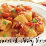 Macaroni with whiskey with Thermomix