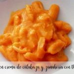 pumpkin and carrot cream pasta with thermomix