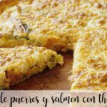 Leek and salmon quiche with Thermomix