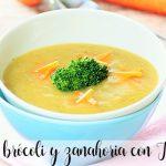 Broccoli and carrot cream with Thermomix