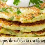 Zucchini crepes with Thermomix