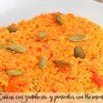 Couscous with carrot, and peppers with thermomix