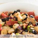 Cuttlefish and peppers salad with Thermomix
