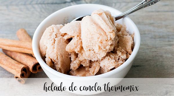 Cinnamon ice cream with thermomix