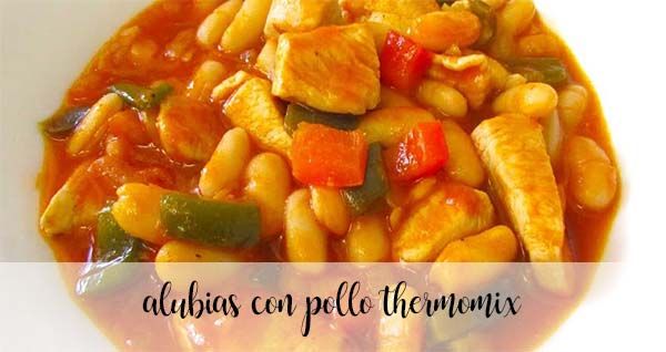 Beans with chicken with thermomix