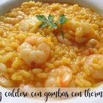 Soupy rice with prawns with thermomix