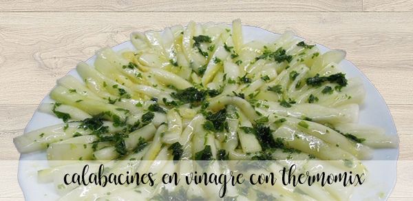 Zucchini in vinegar with thermomix