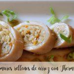 Squid stuffed with rice with Thermomix