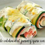 Zucchini cannelloni with ham and cheese with thermomix