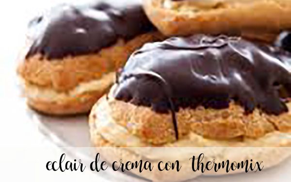 Petisús or cream éclairs with Thermomix