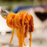 Amatriciana sauce and amatriciana spaghetti with thermomix