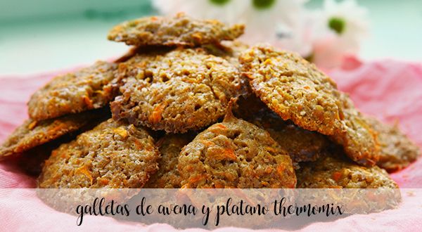 Oatmeal and banana cookies with Thermomix