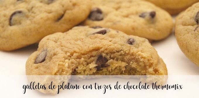 Banana cookies with chocolate chips with Thermomix