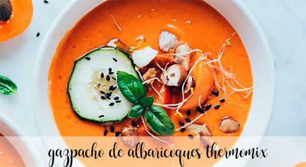 Apricot gazpacho with Thermomix