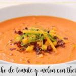 Tomato and melon gazpacho with thermomix