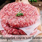 Homemade burger with thermomix