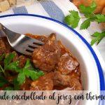 Liver with onions in sherry with thermomix