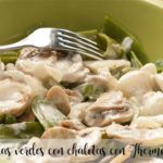 Green beans with shallots with Thermomix