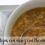 Lentils with rice with Thermomix