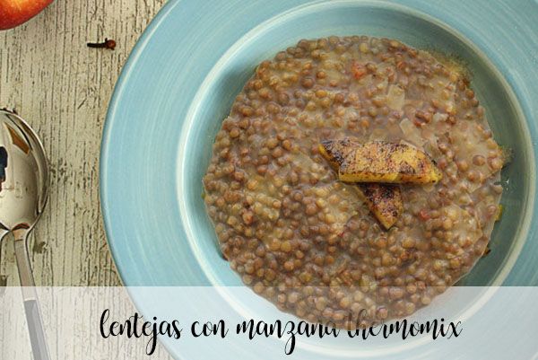 Lentils with apple with Thermomix