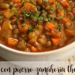 Lentils with leek and carrot with thermomix