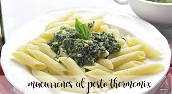 Macaroni with pesto with Thermomix