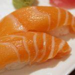 salmon nigiris