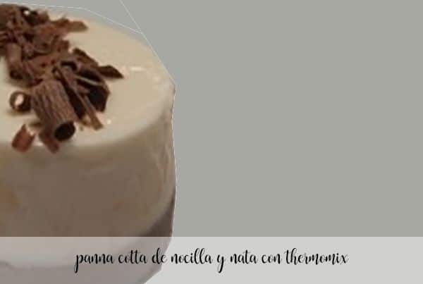 Nocilla and Cream Panna Cotta with Thermomix