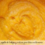 Lentil and vegetable porridge for babies with Thermomix