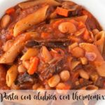 Pasta with beans with thermomix