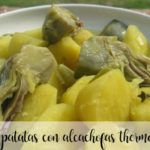 Potatoes with artichokes with thermomix