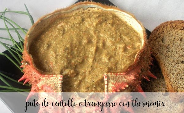Pate of spider crab or crab with thermomix