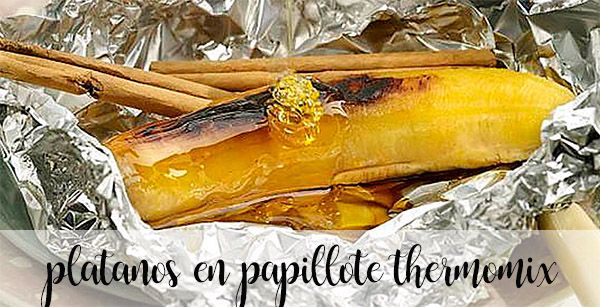 Bananas en papillote with Thermomix