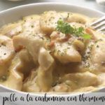 Chicken carbonara with thermomix