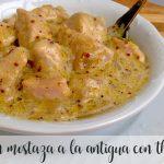 Chicken with old-fashioned mustard with thermomix