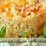 Quinoa with leek and zucchini with thermomix