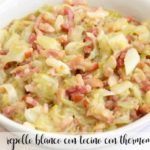 White cabbage with bacon with Thermomix