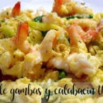 Scrambled eggs with prawns and zucchini with Thermomix
