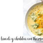 broccoli and chedar soup with thermomix