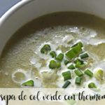 green cabbage soup with thermomix