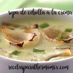 Onion soup with cream with thermomix
