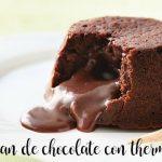 Chocolate volcano with thermomix