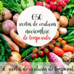650 recipes of seasonal vegetables in November with thermomix