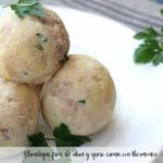 Cold meatballs of tuna and cream cheese with thermomix