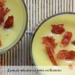 Peach cream with ham with thermomix