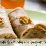Chestnut flour crepes with apple with thermomix