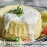 Goat cheese flan with leeks with thermomix