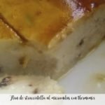Microwave stracciatella flan with thermomix